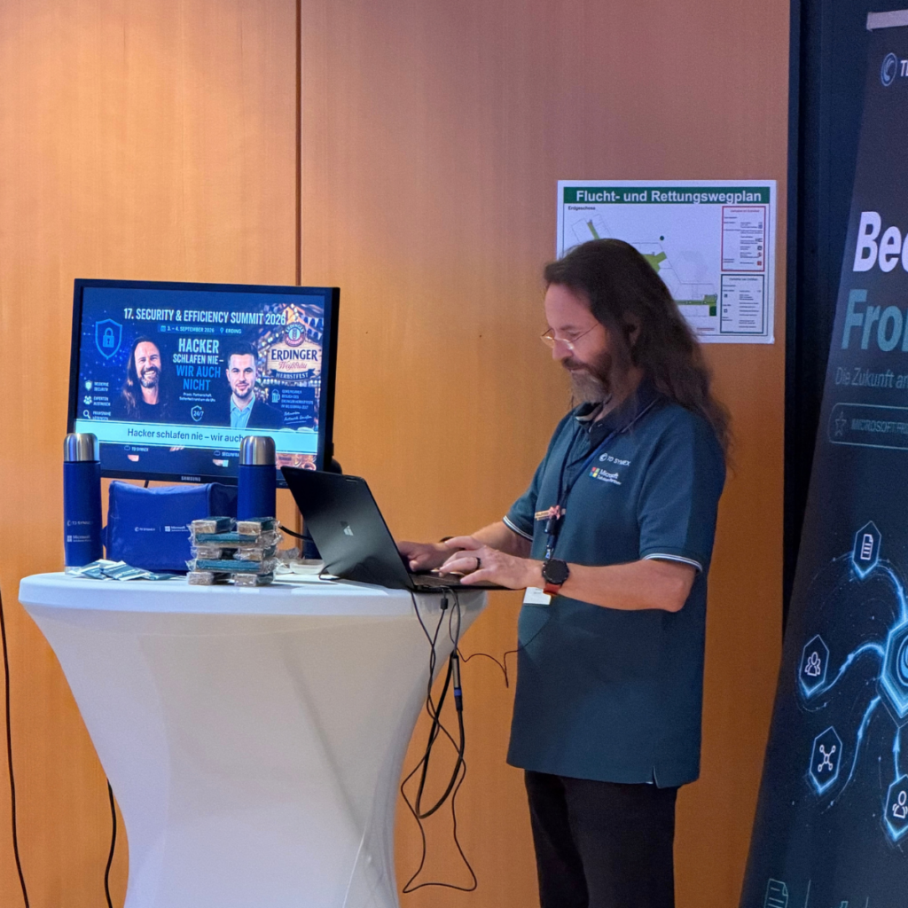 TD SYNNEX’s exhibition area at the 17th Security & Efficiency Summit 2026 in Erding